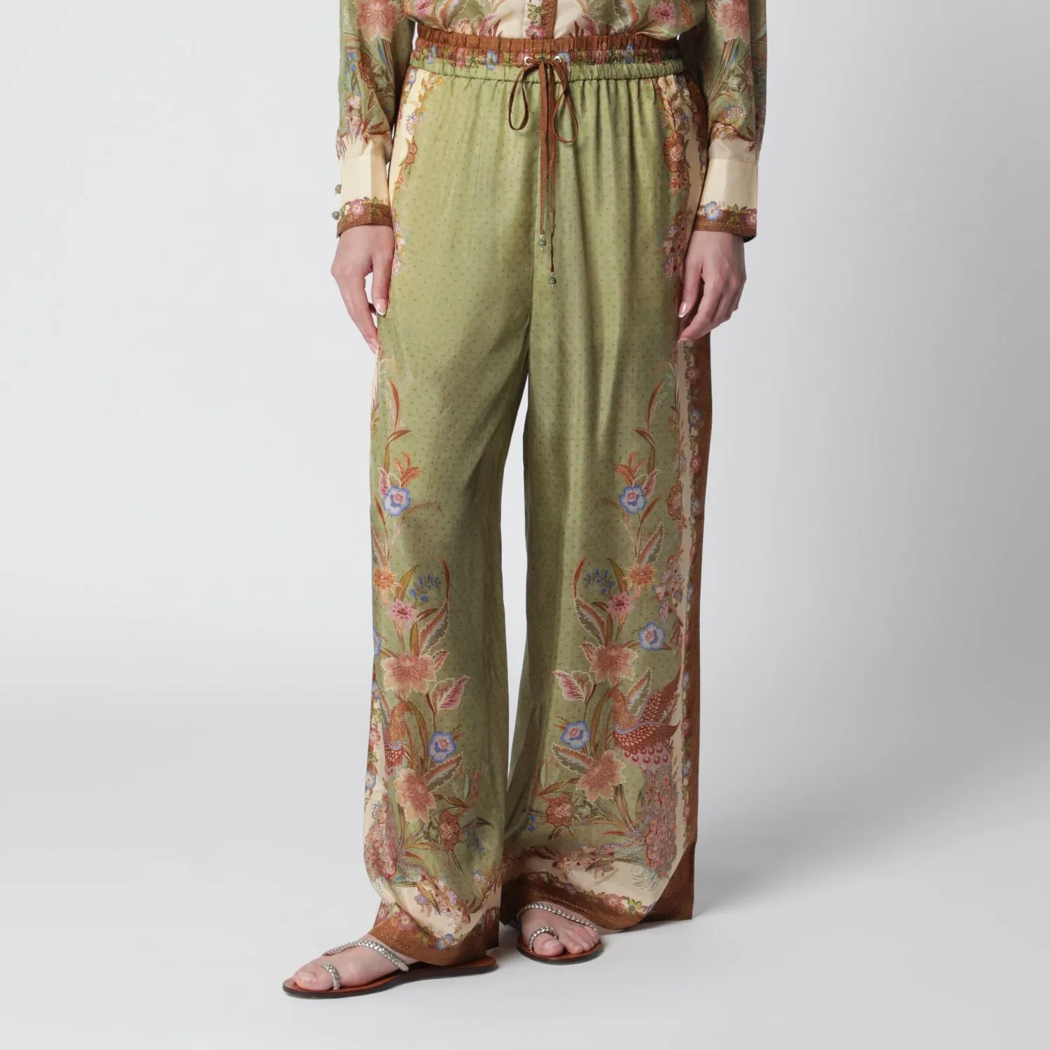 INDRA RELAXED TROUSERS WITH FLORAL PRINT sold by Lord & Taylor