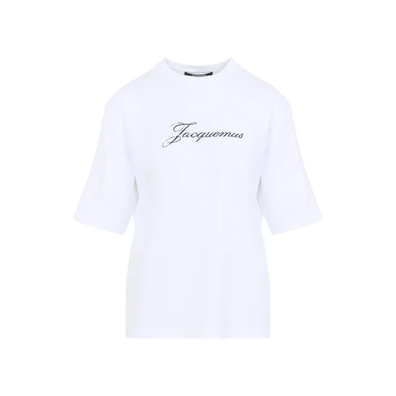 WHITE TSHIRT WITH LOGO PRINT made by Jacquemus