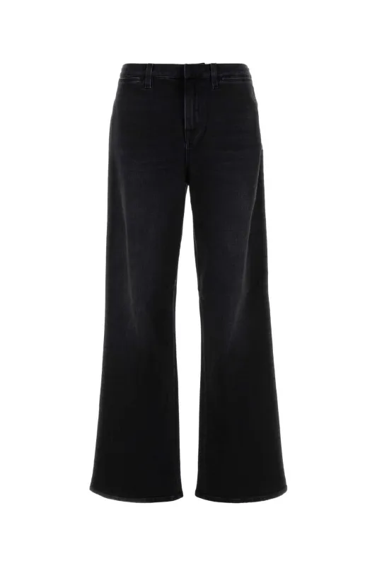 STRAIGHTLEG STRETCH COTTON DENIM JEANS IN BLACK made by Gucci