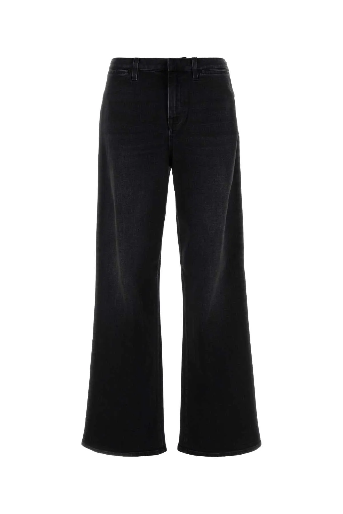 STRAIGHTLEG STRETCH COTTON DENIM JEANS IN BLACK sold by Lord & Taylor