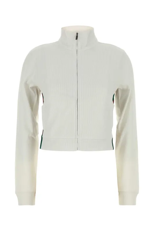 ZIP-UP RIBBED SWEATER made by Gucci