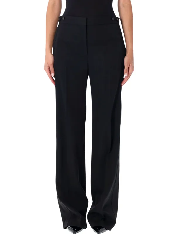STELLA MCCARTNEY PLEATED STRAIGHT WOOL TROUSERS made by Stella McCartney