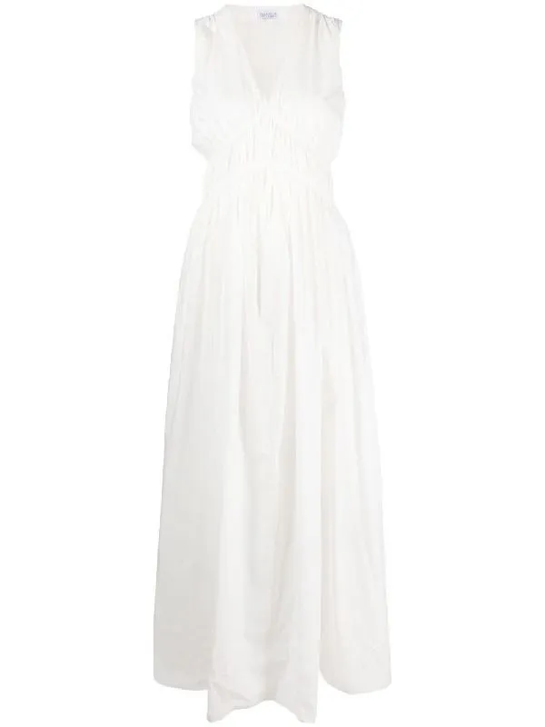 BRUNELLO CUCINELLI WOMEN'S OFF WHITE SLEEVELESS DRESS sold by Lord & Taylor product image thumbnail 4