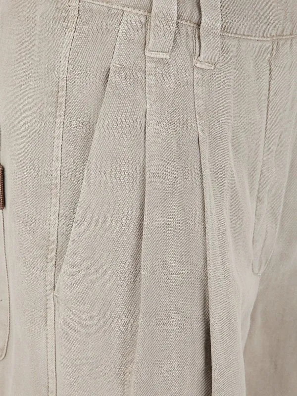 BRUNELLO CUCINELLI WOMEN'S WHEAT STALK WIDE LEG LINEN TROUSERS sold by Lord & Taylor product image thumbnail 4