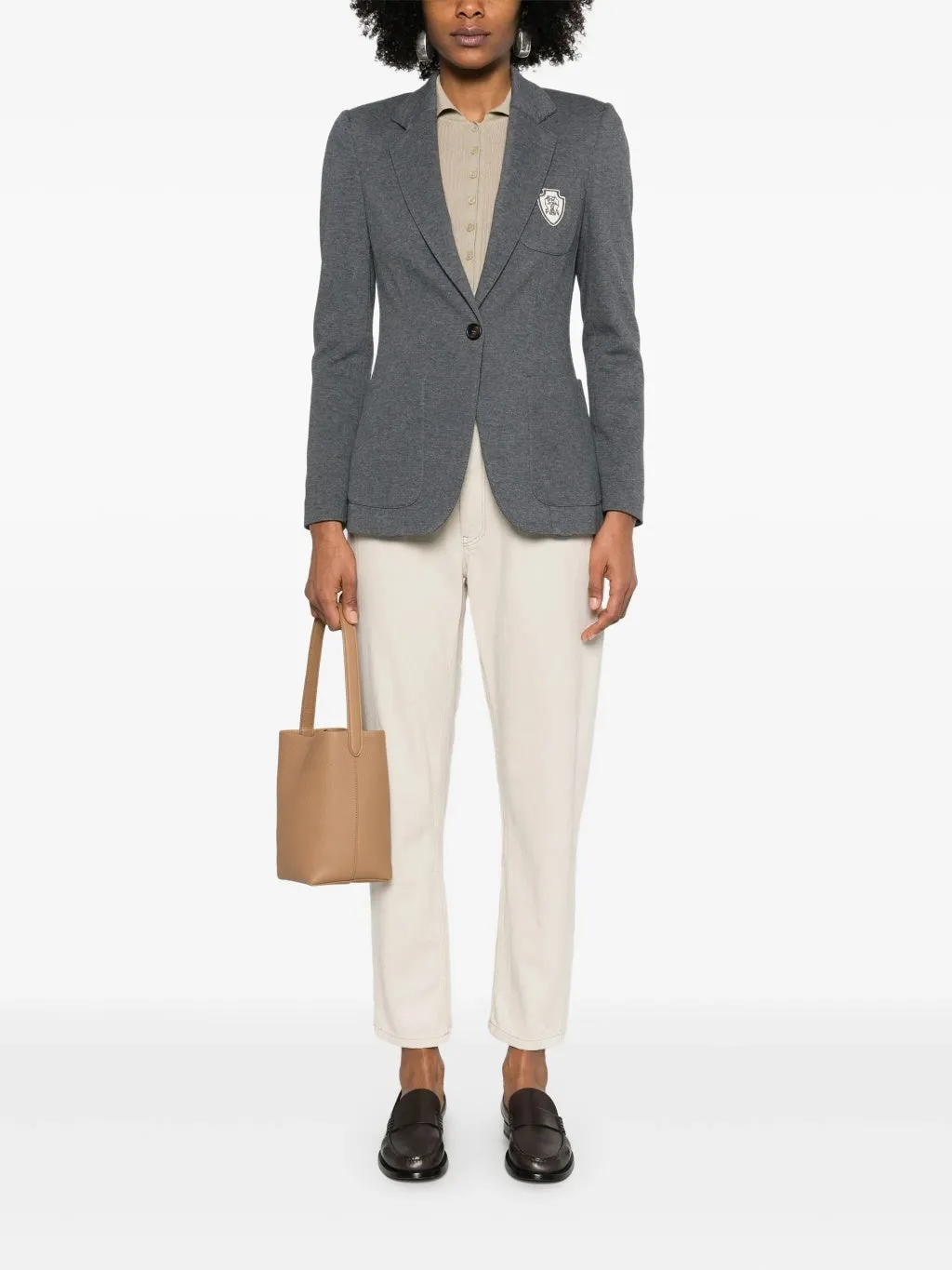 BRUNELLO CUCINELLI WOMEN'S GREY TAILORED COTTON JACKET sold by Lord & Taylor product image thumbnail 2