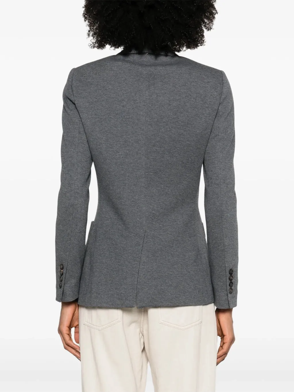 BRUNELLO CUCINELLI WOMEN'S GREY TAILORED COTTON JACKET sold by Lord & Taylor product image thumbnail 4