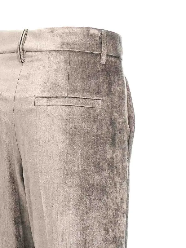 BRUNELLO CUCINELLI WOMEN'S LIGHT BEIGE WIDE LEG TROUSERS sold by Lord & Taylor product image thumbnail 4