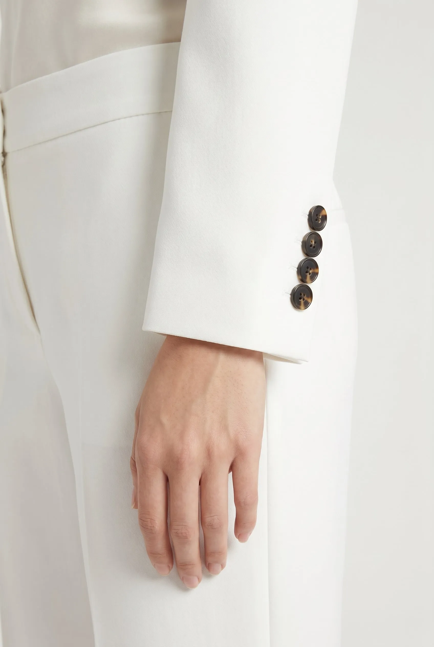 BRUNELLO CUCINELLI WOMEN'S WHITE DOUBLE BREASTED JACKET sold by Lord & Taylor product image thumbnail 3