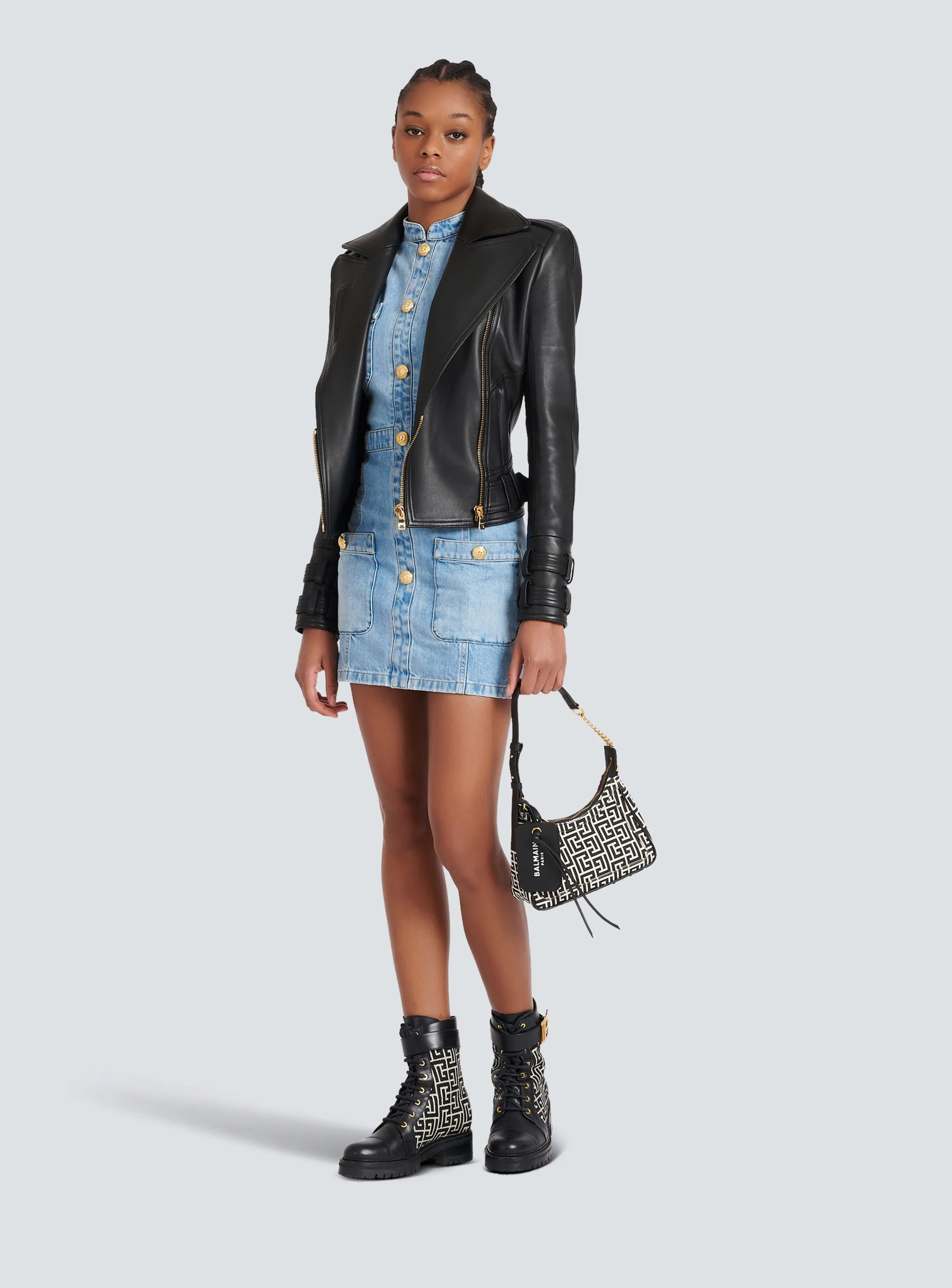 BALMAIN WOMEN'S LIGHT BLUE DENIM SLEEVELESS DRESS sold by Lord & Taylor product image thumbnail 2