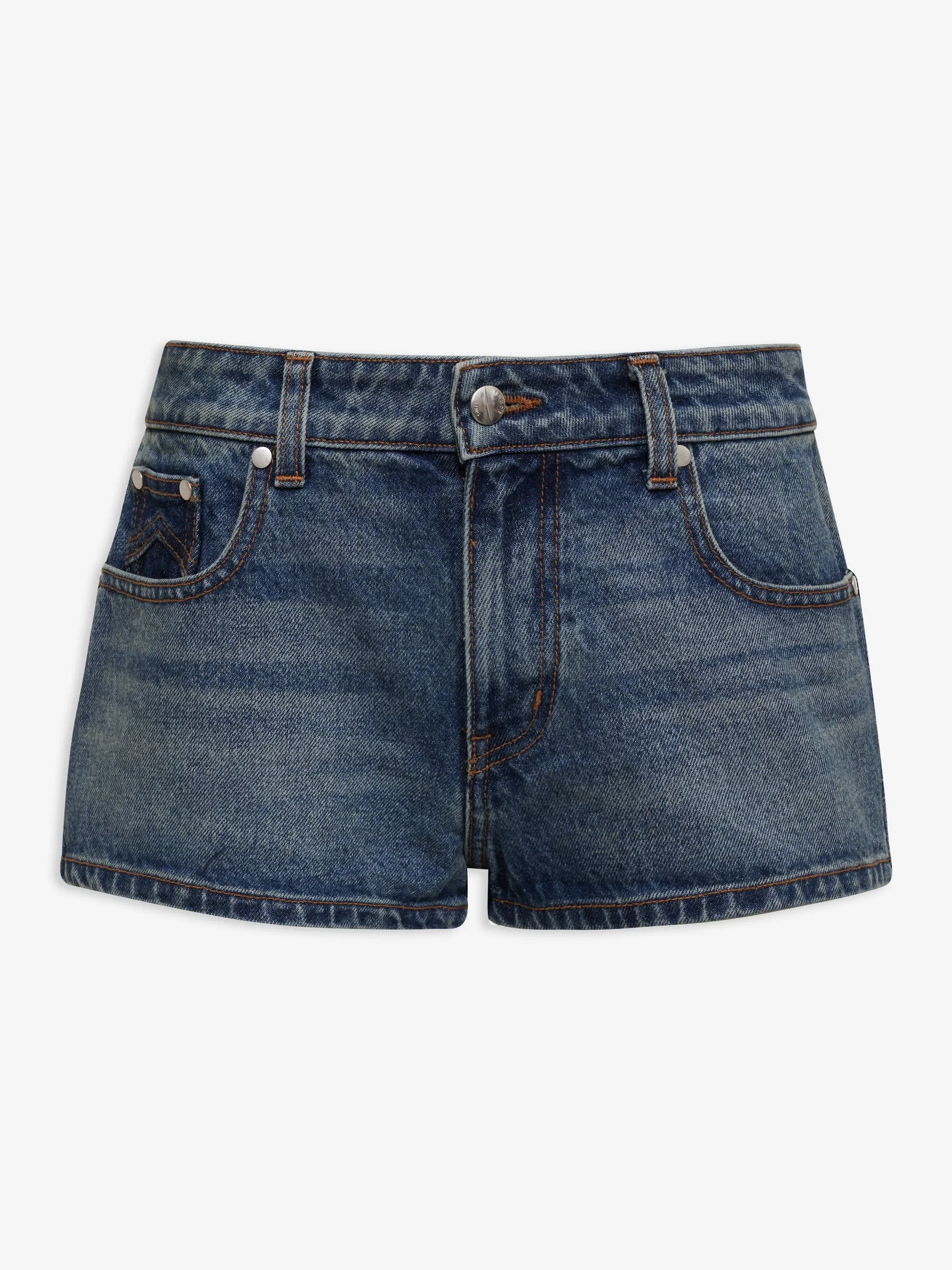 RHUDE WOMEN'S DARK INDIGO LOW-WAIST DENIM SHORTS sold by Lord & Taylor product image thumbnail 3