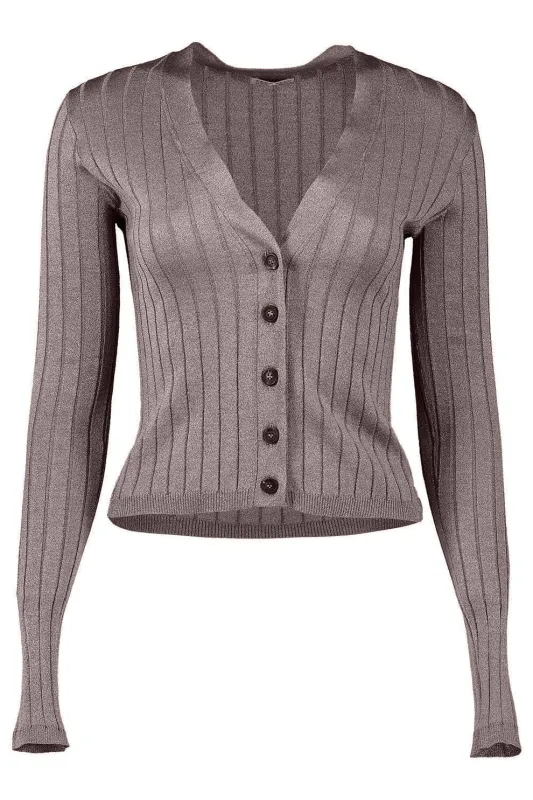 BRUNELLO CUCINELLI WOMEN'S TAUPE SILK BLEND SWEATER made by Brunello Cucinelli