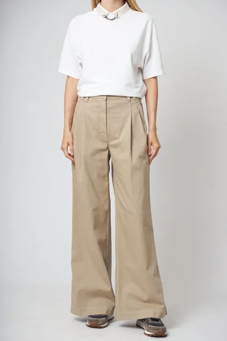 BRUNELLO CUCINELLI WOMEN'S BEIGE WIDE LEG TROUSERS sold by Lord & Taylor product image thumbnail 2