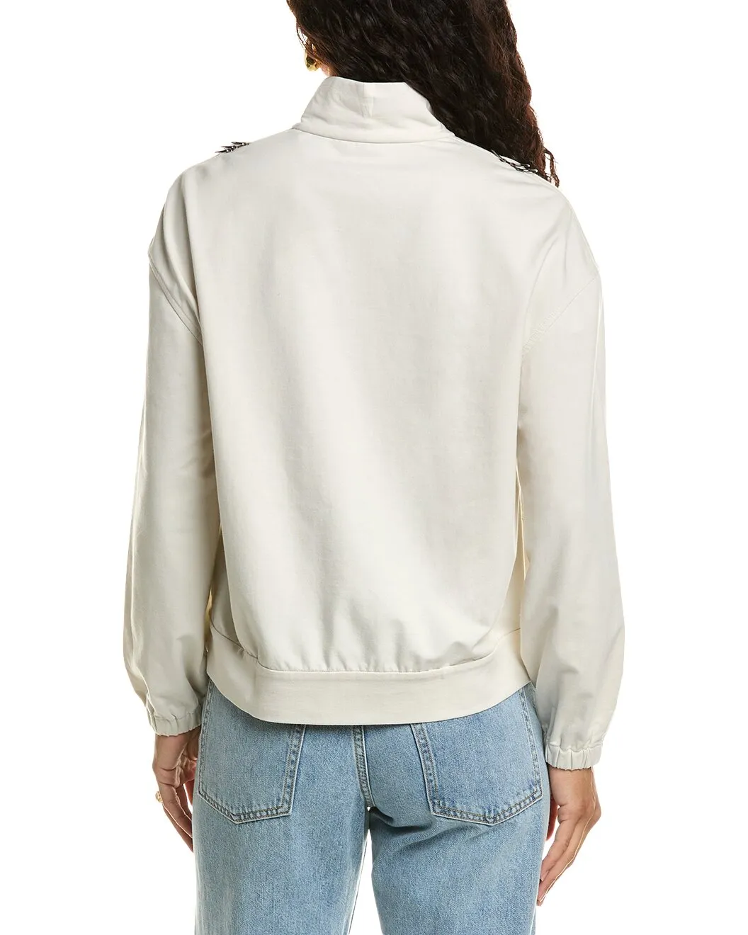 BRUNELLO CUCINELLI WOMEN'S OFF WHITE ZIP JACKET sold by Lord & Taylor product image thumbnail 4
