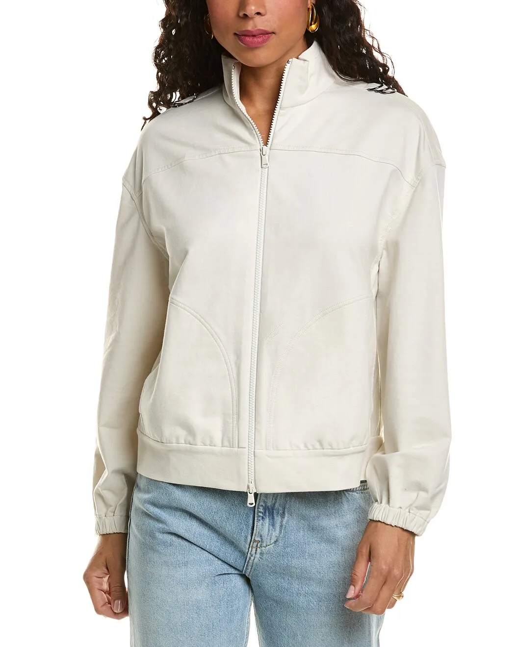 BRUNELLO CUCINELLI WOMEN'S OFF WHITE ZIP JACKET sold by Lord & Taylor product image thumbnail 5