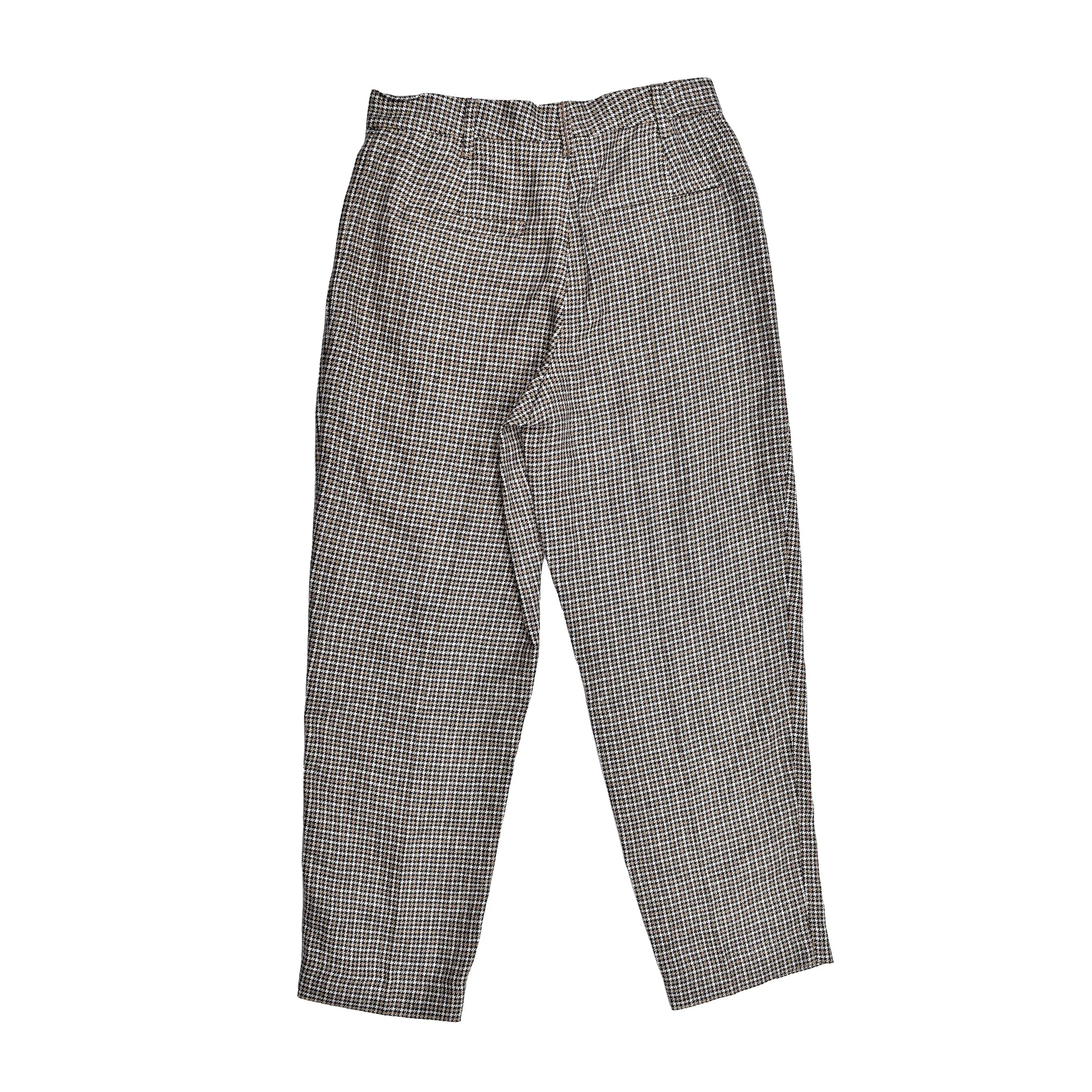 BRUNELLO CUCINELLI WOMEN'S BEIGE BLUE LINEN HOUNDSTOOTH TROUSERS sold by Lord & Taylor product image thumbnail 4