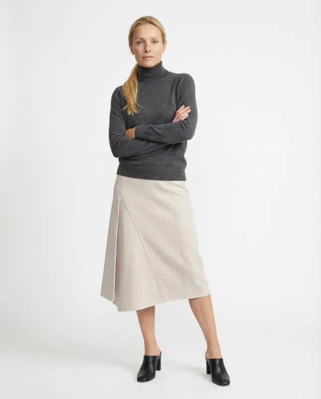 BRUNELLO CUCINELLI WOMEN'S OFF WHITE MIDI SKIRT made by Brunello Cucinelli