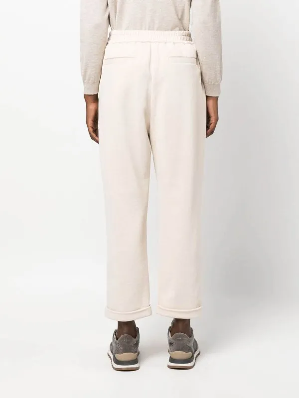 BRUNELLO CUCINELLI WOMEN'S IVORY PLEATED COTTON TROUSERS sold by Lord & Taylor product image thumbnail 4