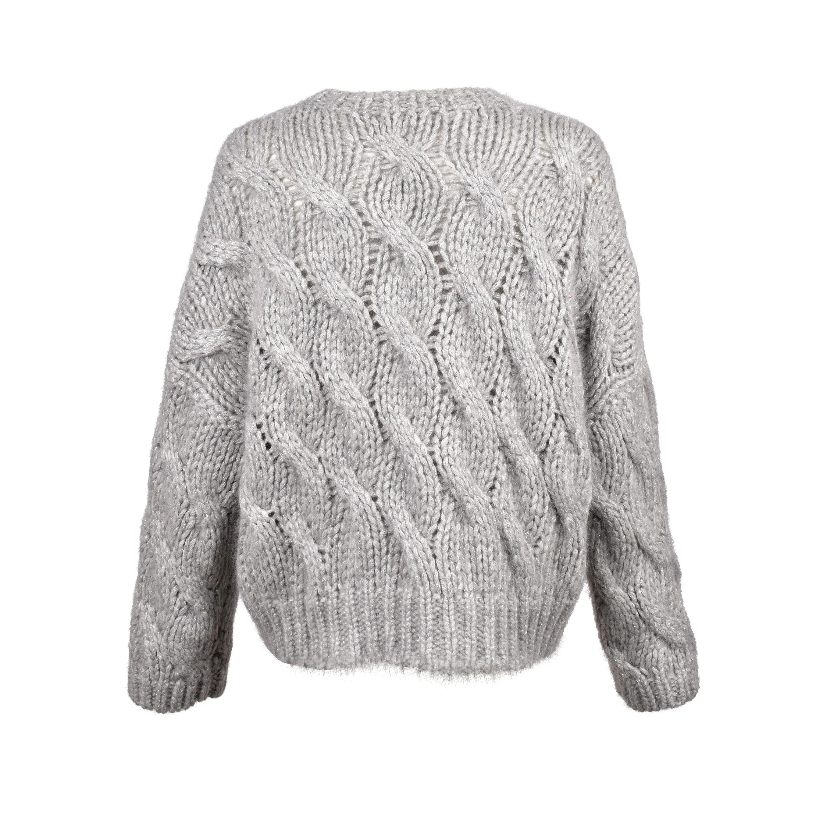 BRUNELLO CUCINELLI WOMEN'S LIGHT GREY WOOL SWEATER sold by Lord & Taylor product image thumbnail 3