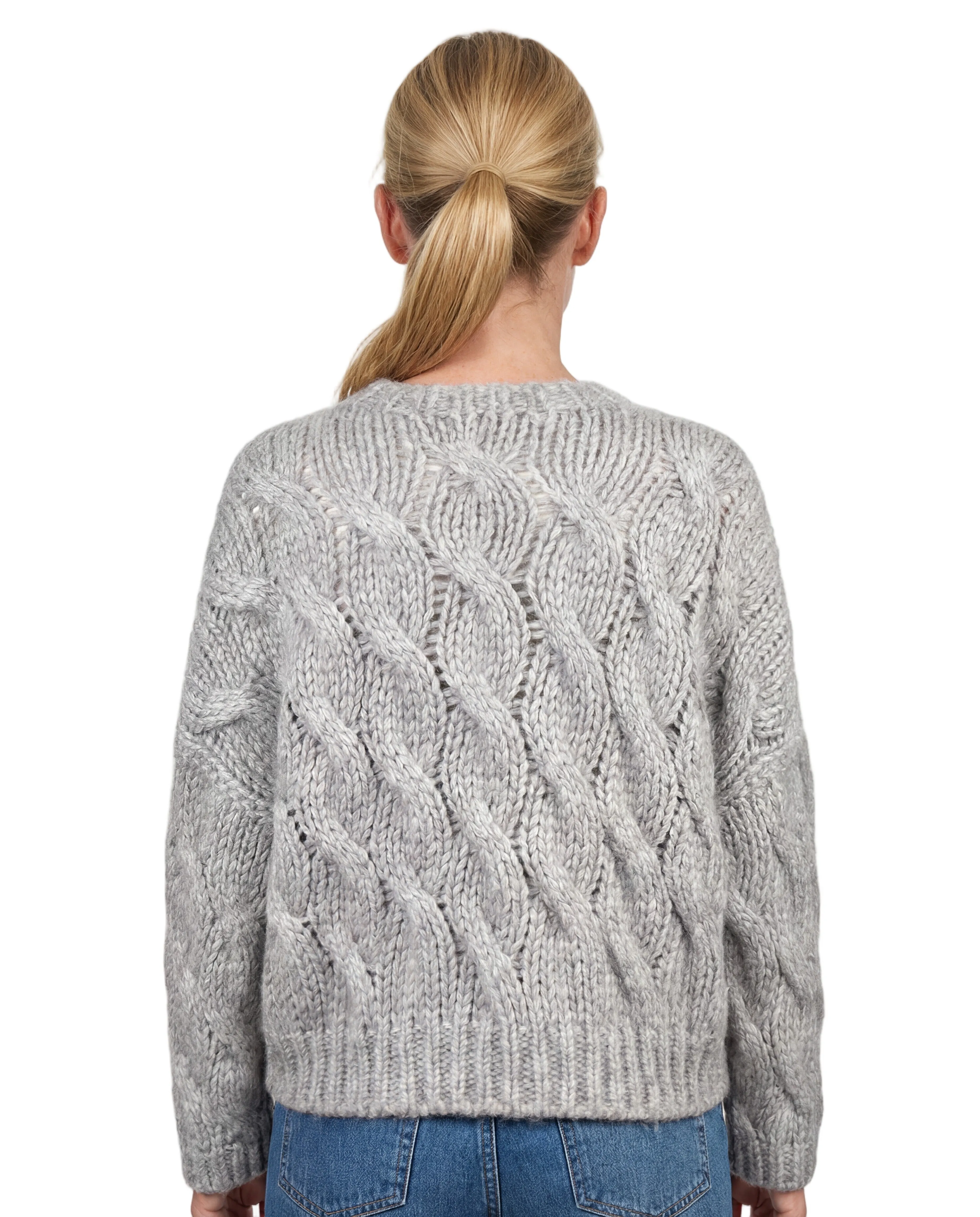 BRUNELLO CUCINELLI WOMEN'S LIGHT GREY WOOL SWEATER sold by Lord & Taylor product image thumbnail 2