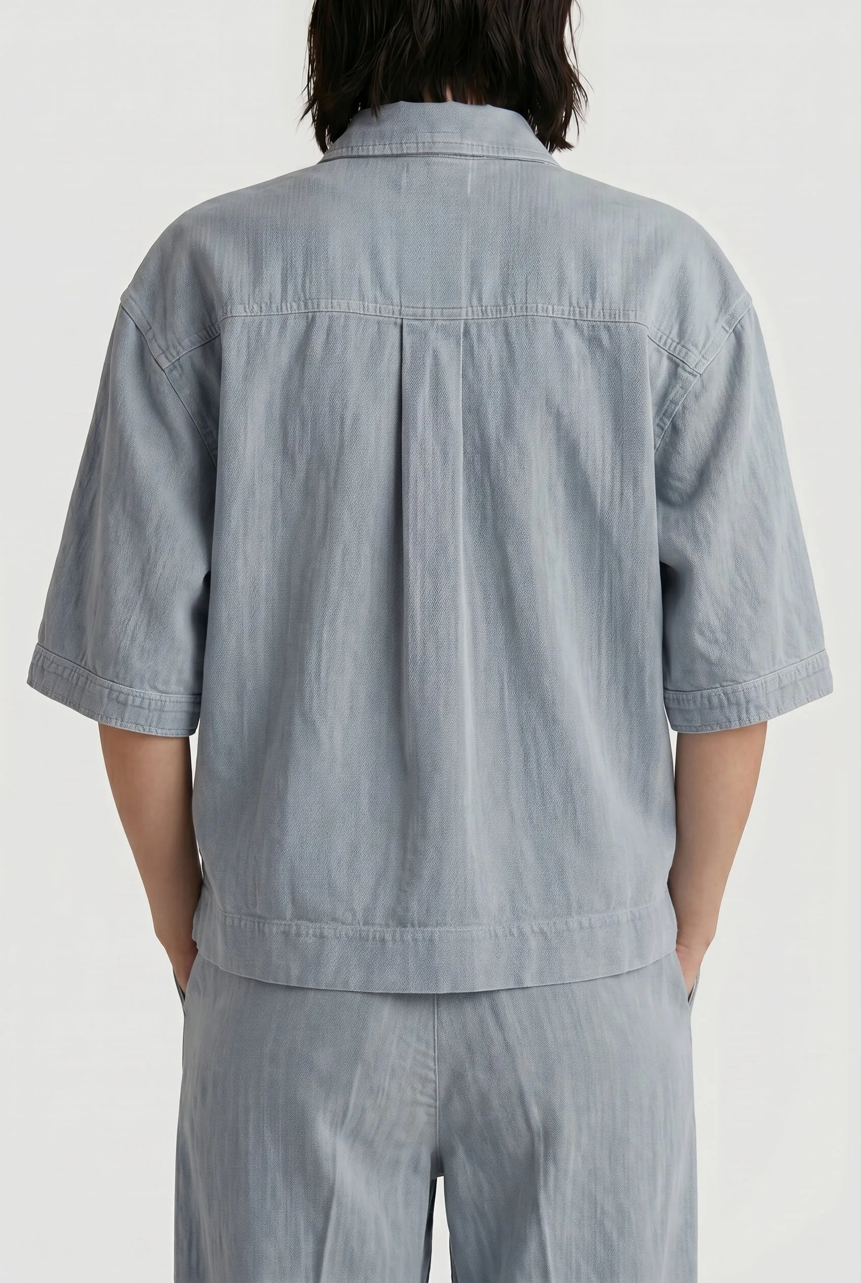 BRUNELLO CUCINELLI WOMEN'S LIGHT BLUE LINEN BLEND SHIRT sold by Lord & Taylor product image thumbnail 2