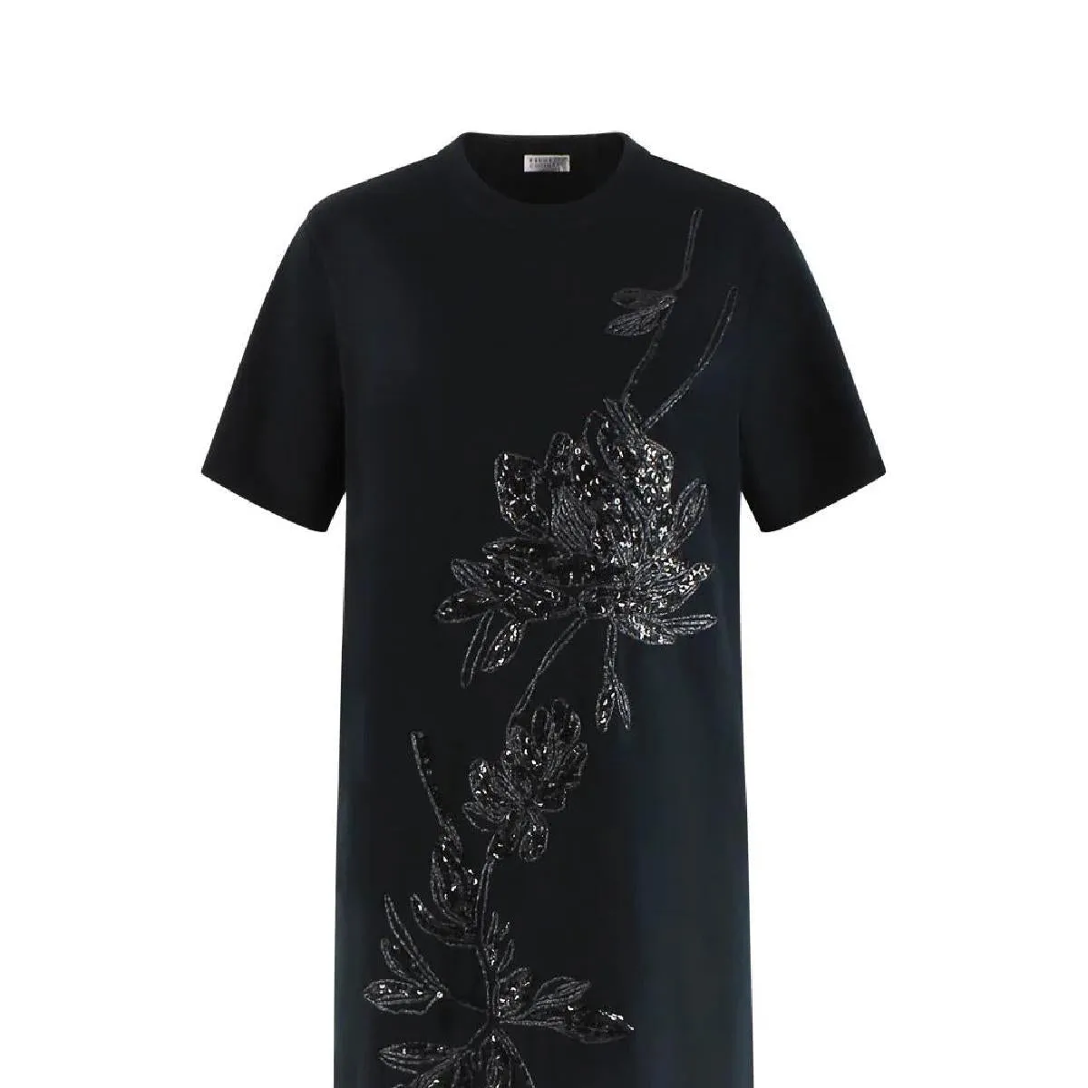 BRUNELLO CUCINELLI WOMEN'S BLACK EMBROIDERED STRAIGHT DRESS sold by Lord & Taylor product image thumbnail 2