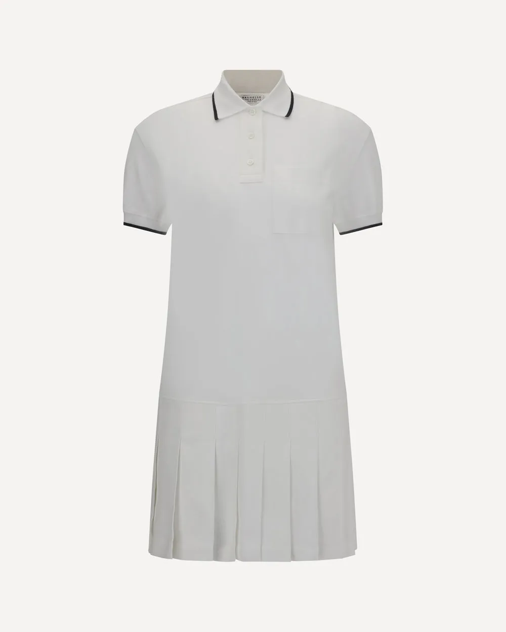 BRUNELLO CUCINELLI WOMEN'S WHITE COTTON POLO DRESS sold by Lord & Taylor