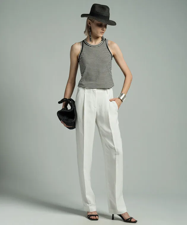 BRUNELLO CUCINELLI WOMEN'S BLACK WHITE STRIPED SHIRT sold by Lord & Taylor product image thumbnail 2