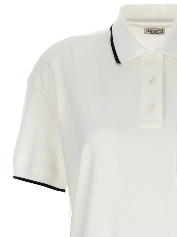 BRUNELLO CUCINELLI WOMEN'S WHITE COTTON POLO DRESS sold by Lord & Taylor product image thumbnail 3