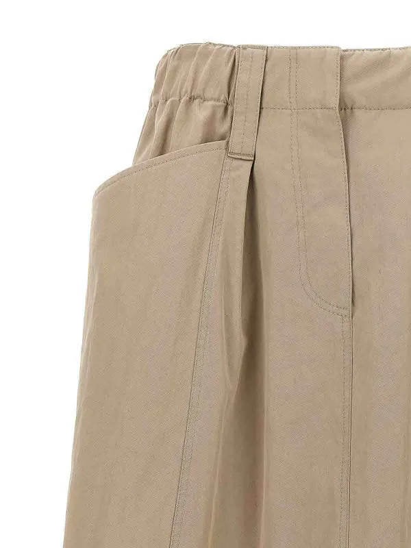 BRUNELLO CUCINELLI WOMEN'S BEIGE GATHERED HEM SKIRT sold by Lord & Taylor product image thumbnail 3