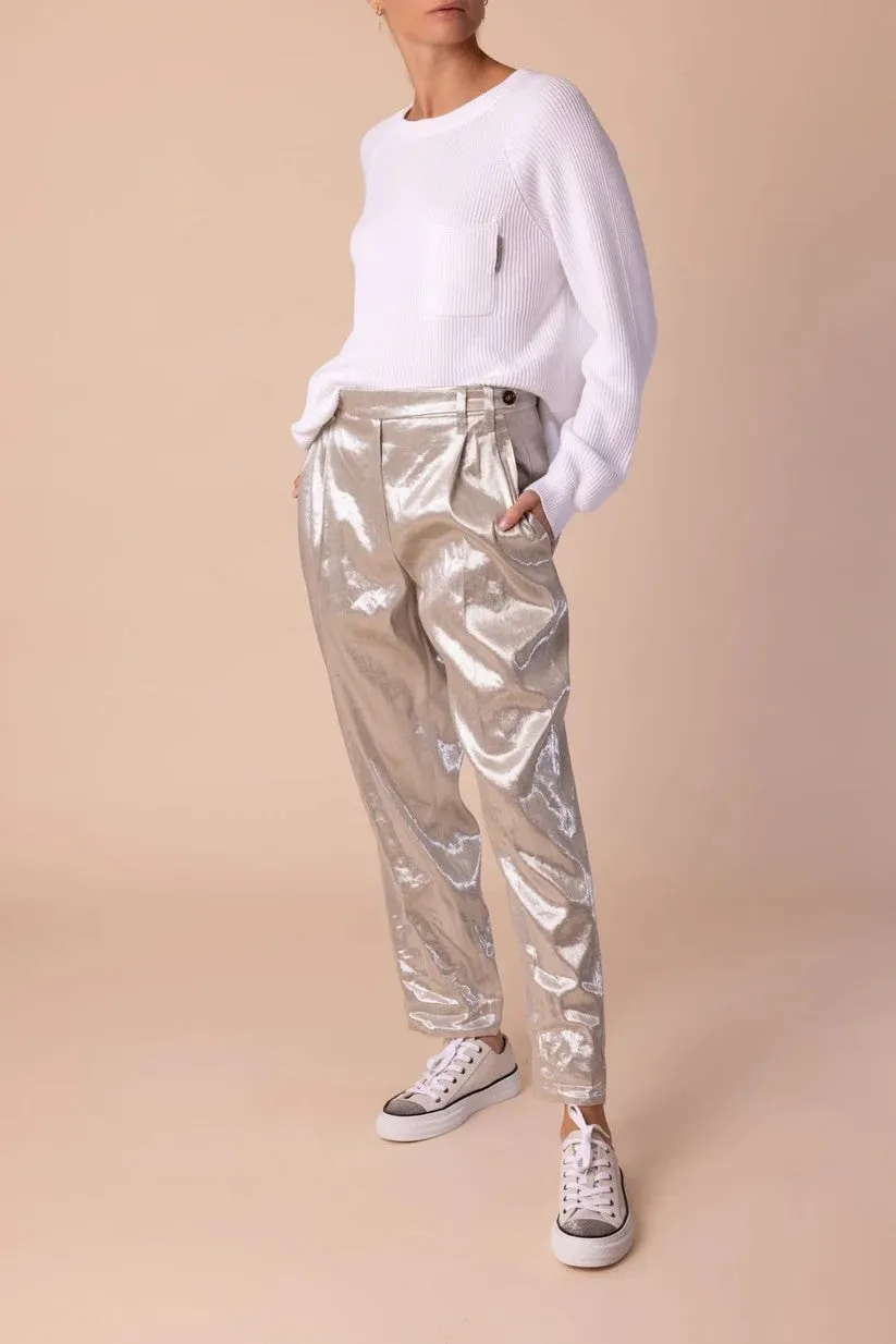 BRUNELLO CUCINELLI WOMEN'S LIGHT BEIGE LINEN TROUSERS sold by Lord & Taylor product image thumbnail 5