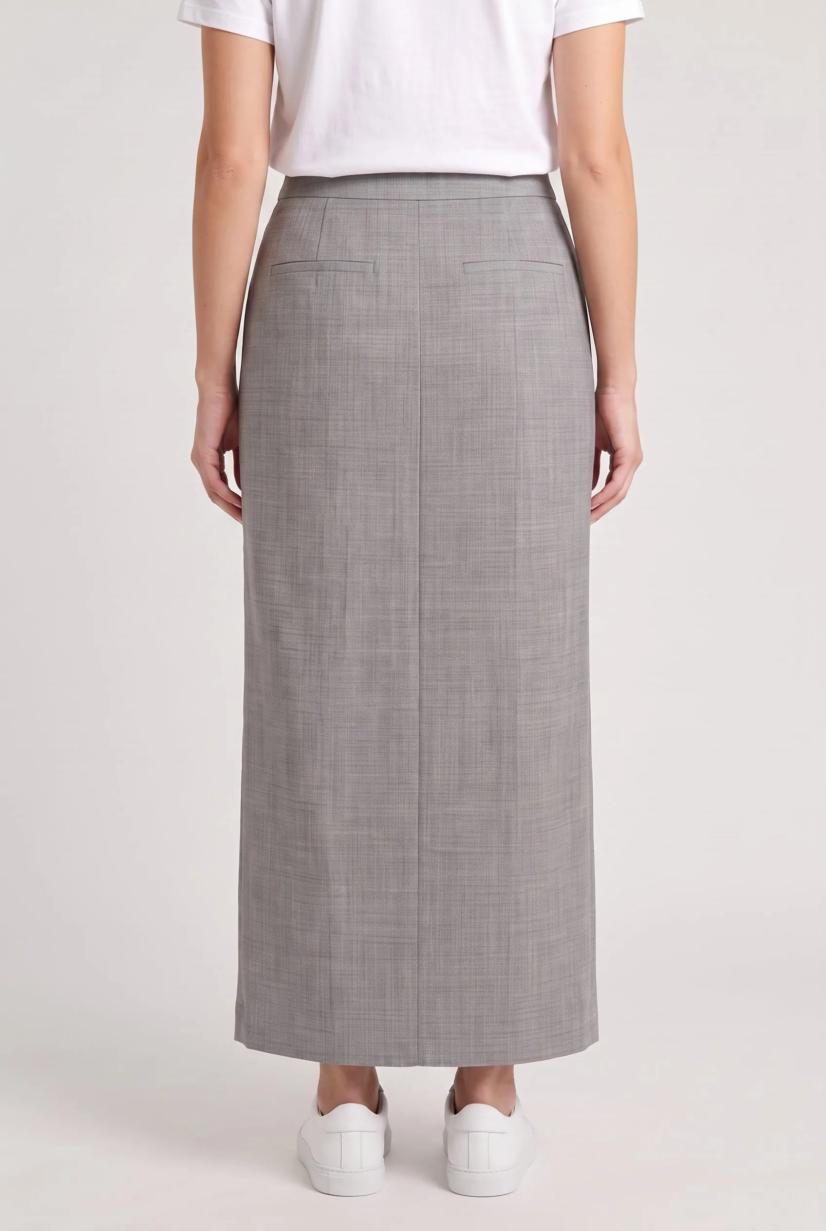 BRUNELLO CUCINELLI WOMEN'S LIGHT GREY WOOL PENCIL SKIRT sold by Lord & Taylor product image thumbnail 2