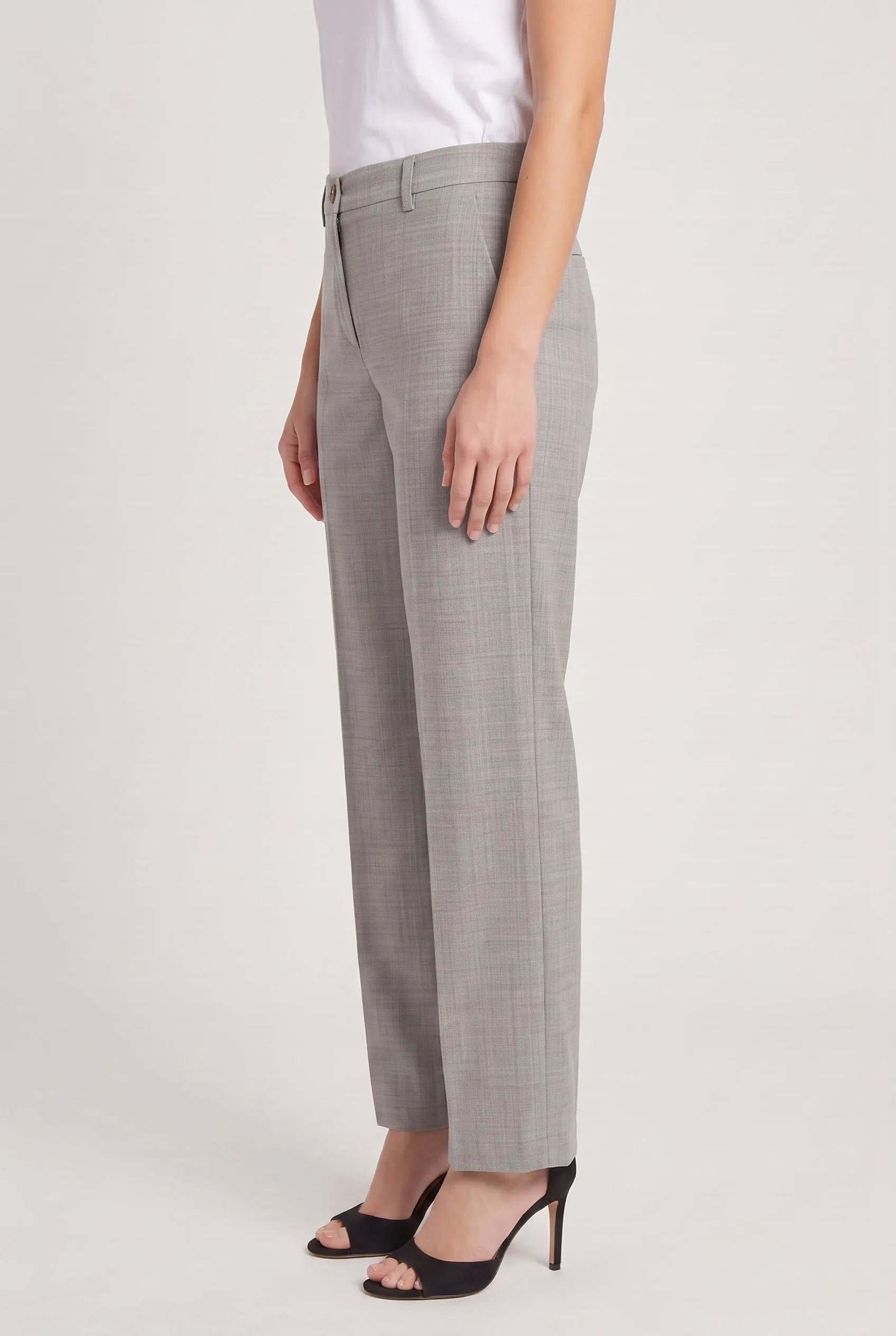 BRUNELLO CUCINELLI WOMEN'S LIGHT GREY WOOL TROUSERS sold by Lord & Taylor product image thumbnail 3