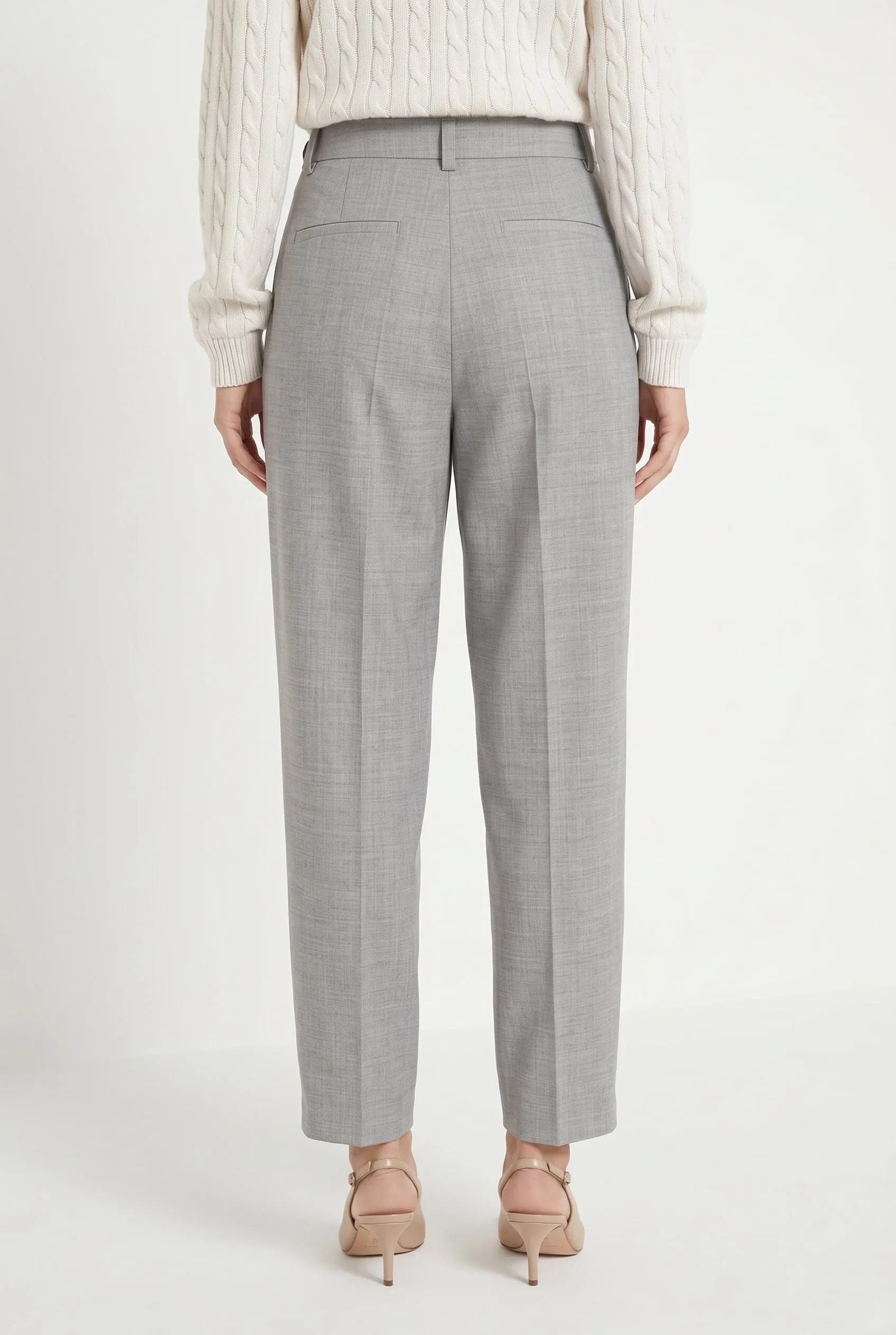 BRUNELLO CUCINELLI WOMEN'S LIGHT GREY WOOL TROUSERS sold by Lord & Taylor product image thumbnail 5