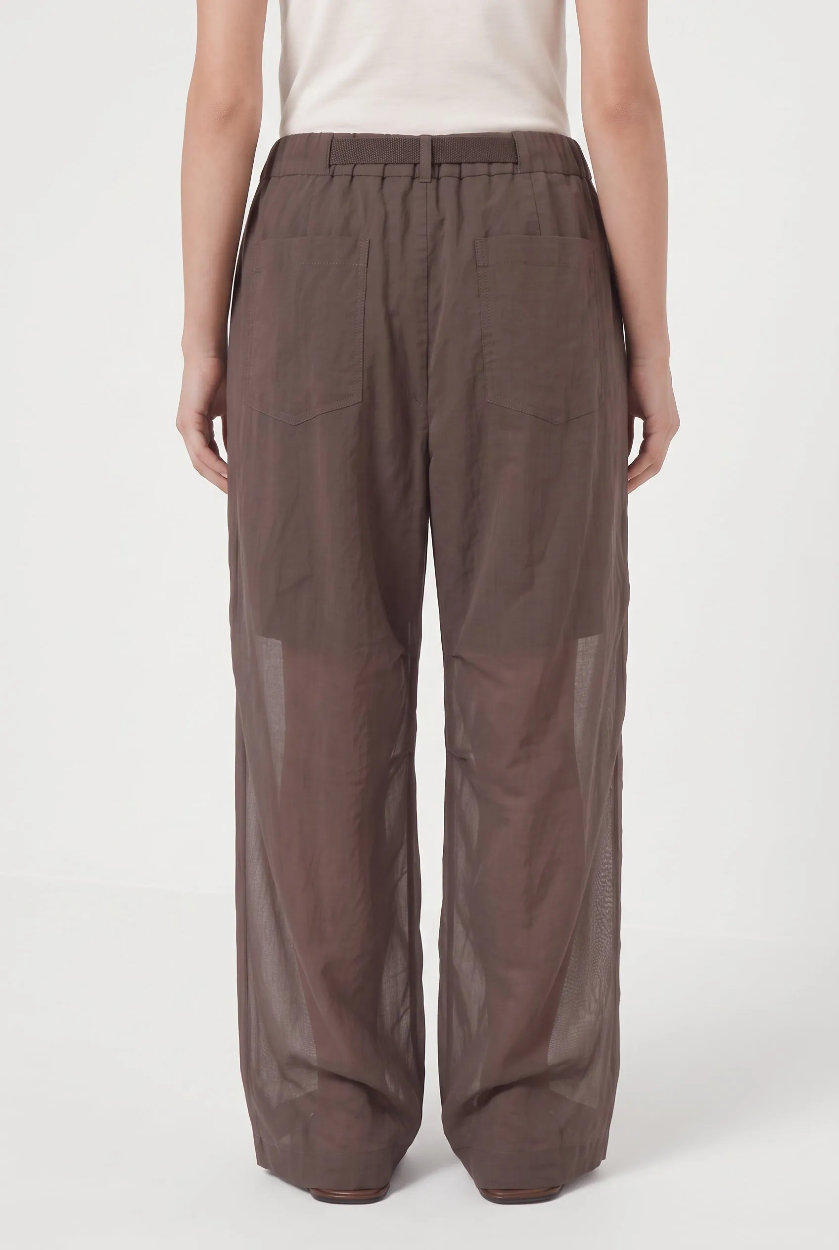 BRUNELLO CUCINELLI WOMEN'S BROWN WIDE LEG TROUSERS sold by Lord & Taylor product image thumbnail 2