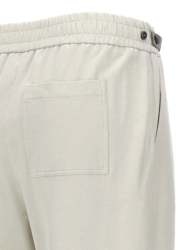 BRUNELLO CUCINELLI WOMEN'S OFF WHITE RELAXED TROUSERS sold by Lord & Taylor product image thumbnail 4
