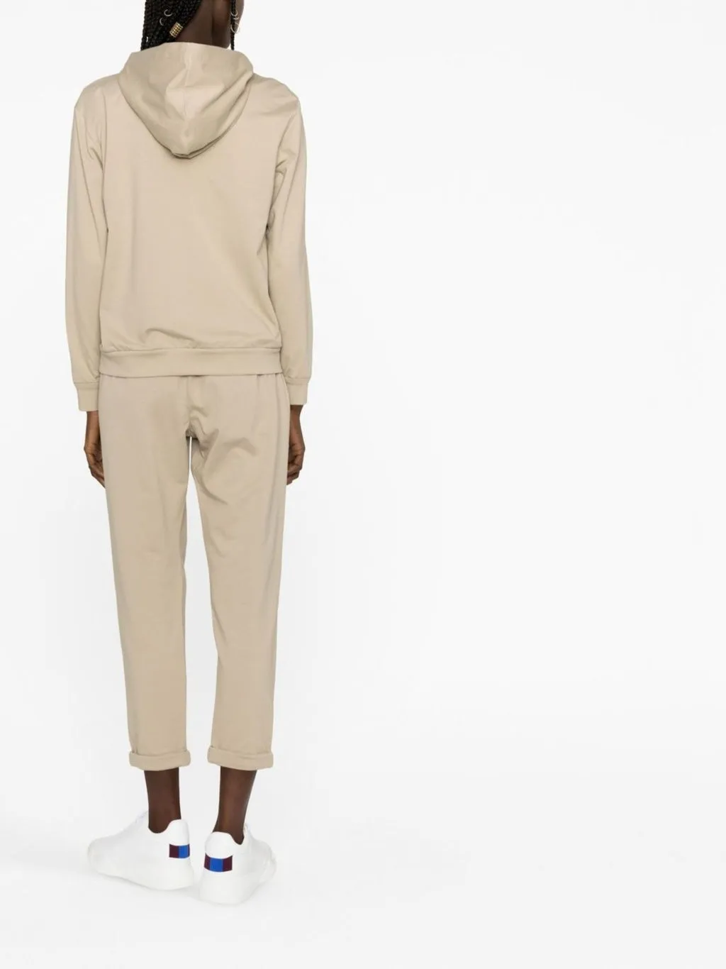 BRUNELLO CUCINELLI WOMEN'S BEIGE COTTON ZIP HOODIE sold by Lord & Taylor product image thumbnail 4
