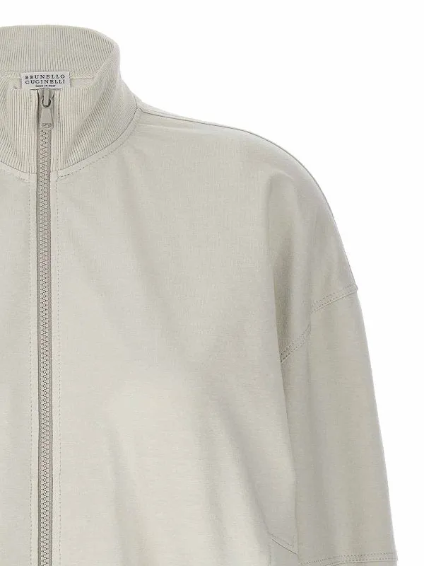BRUNELLO CUCINELLI WOMEN'S OFF WHITE ZIP SWEATER sold by Lord & Taylor product image thumbnail 5