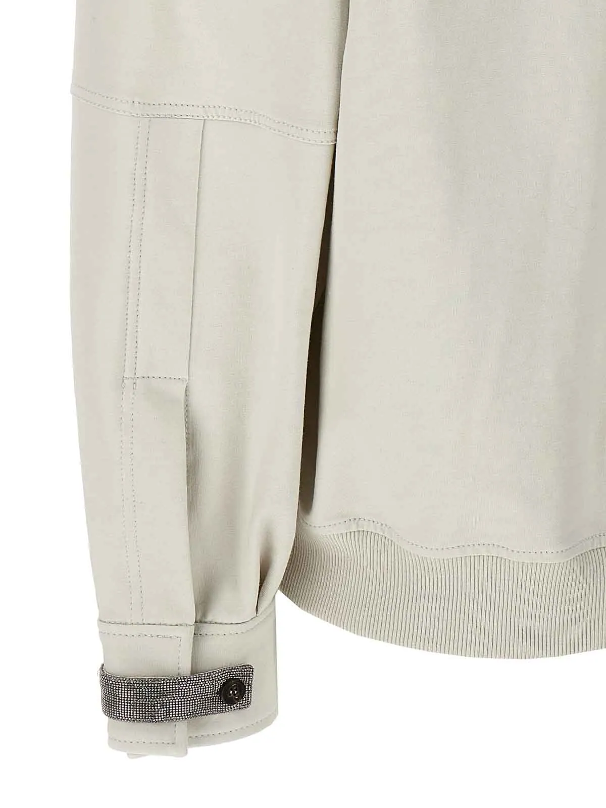 BRUNELLO CUCINELLI WOMEN'S OFF WHITE ZIP SWEATER sold by Lord & Taylor product image thumbnail 3