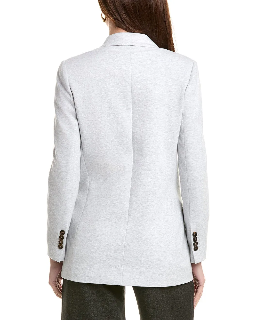 BRUNELLO CUCINELLI WOMEN'S LIGHT GREY TAILORED BLAZER sold by Lord & Taylor product image thumbnail 4