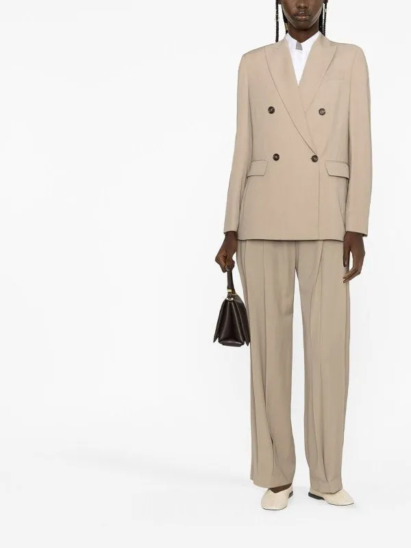 BRUNELLO CUCINELLI WOMEN'S BEIGE DOUBLE BREASTED BLAZER sold by Lord & Taylor product image thumbnail 2