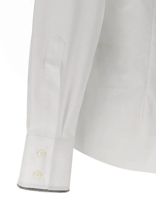 BRUNELLO CUCINELLI WOMEN'S WHITE TAILORED COTTON SHIRT sold by Lord & Taylor product image thumbnail 3