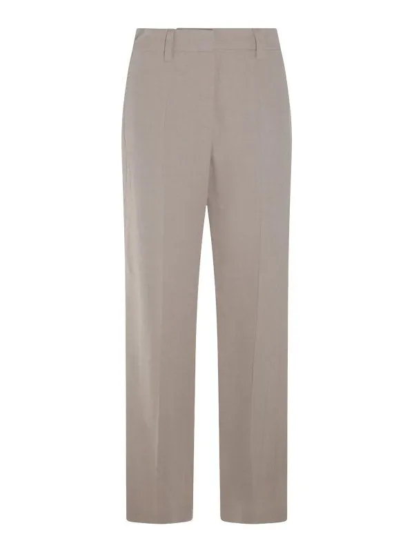 BRUNELLO CUCINELLI WOMEN'S LIGHT BEIGE STRAIGHT TROUSERS sold by Lord & Taylor product image thumbnail 5