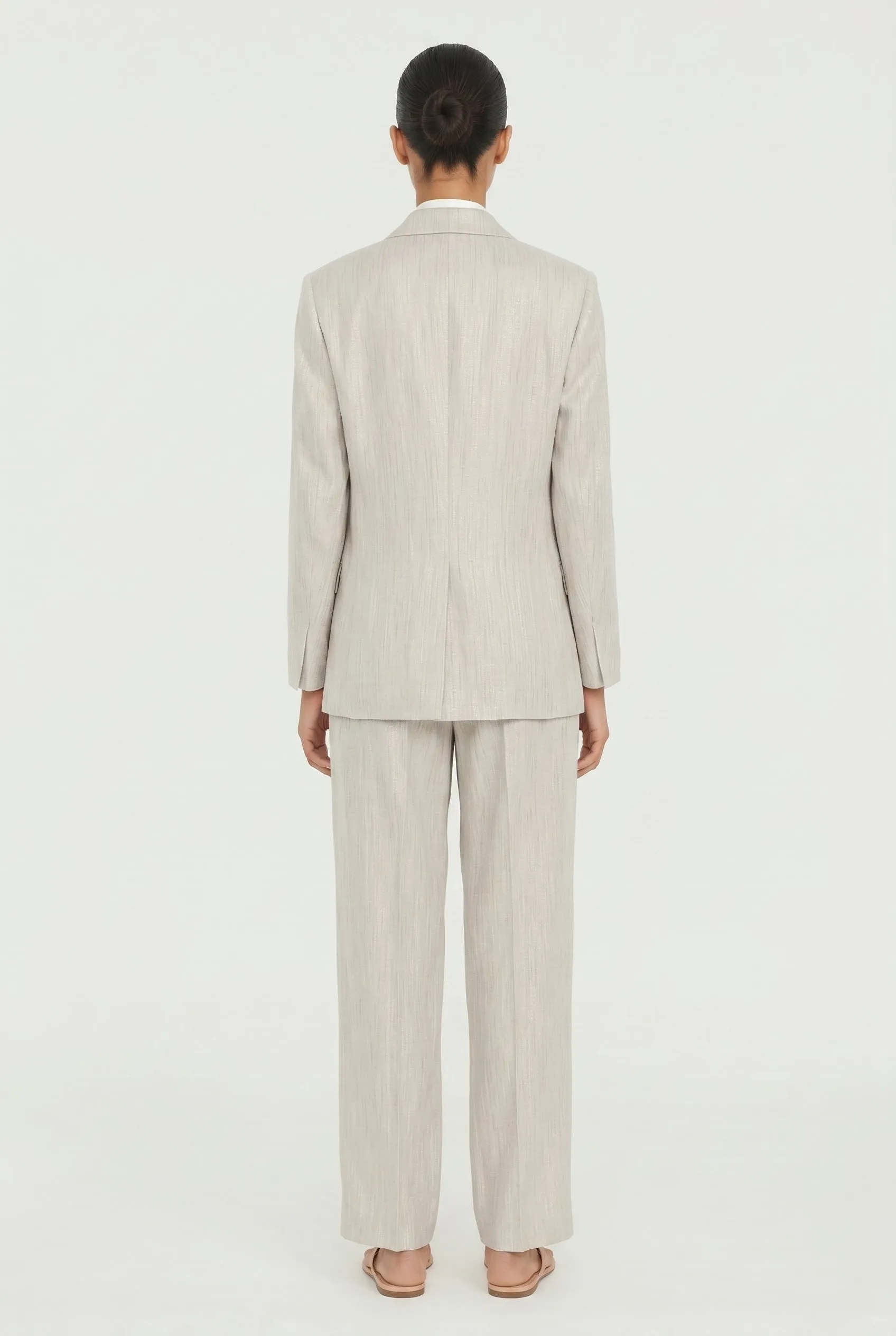 BRUNELLO CUCINELLI WOMEN'S LIGHT BEIGE LINEN SUIT sold by Lord & Taylor product image thumbnail 3