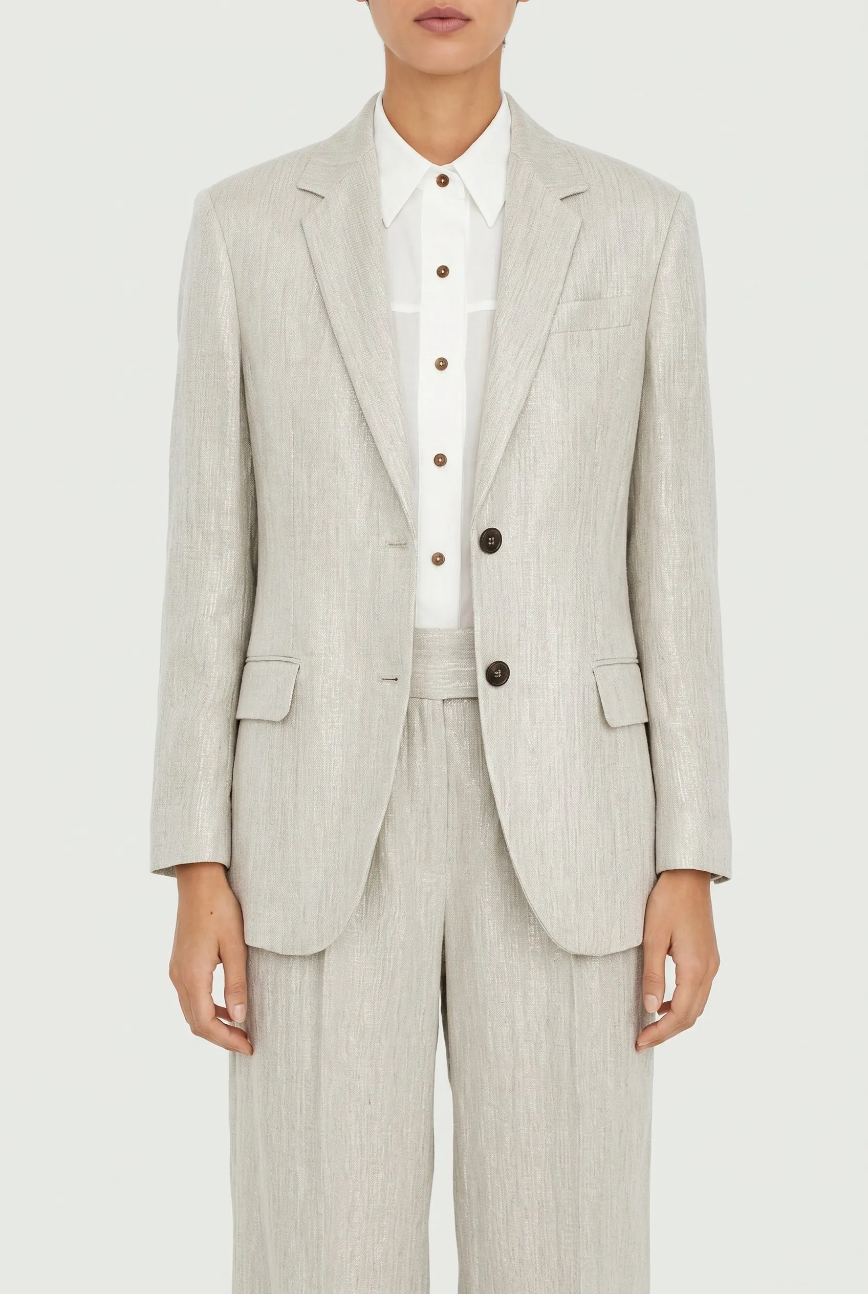BRUNELLO CUCINELLI WOMEN'S LIGHT BEIGE LINEN SUIT sold by Lord & Taylor