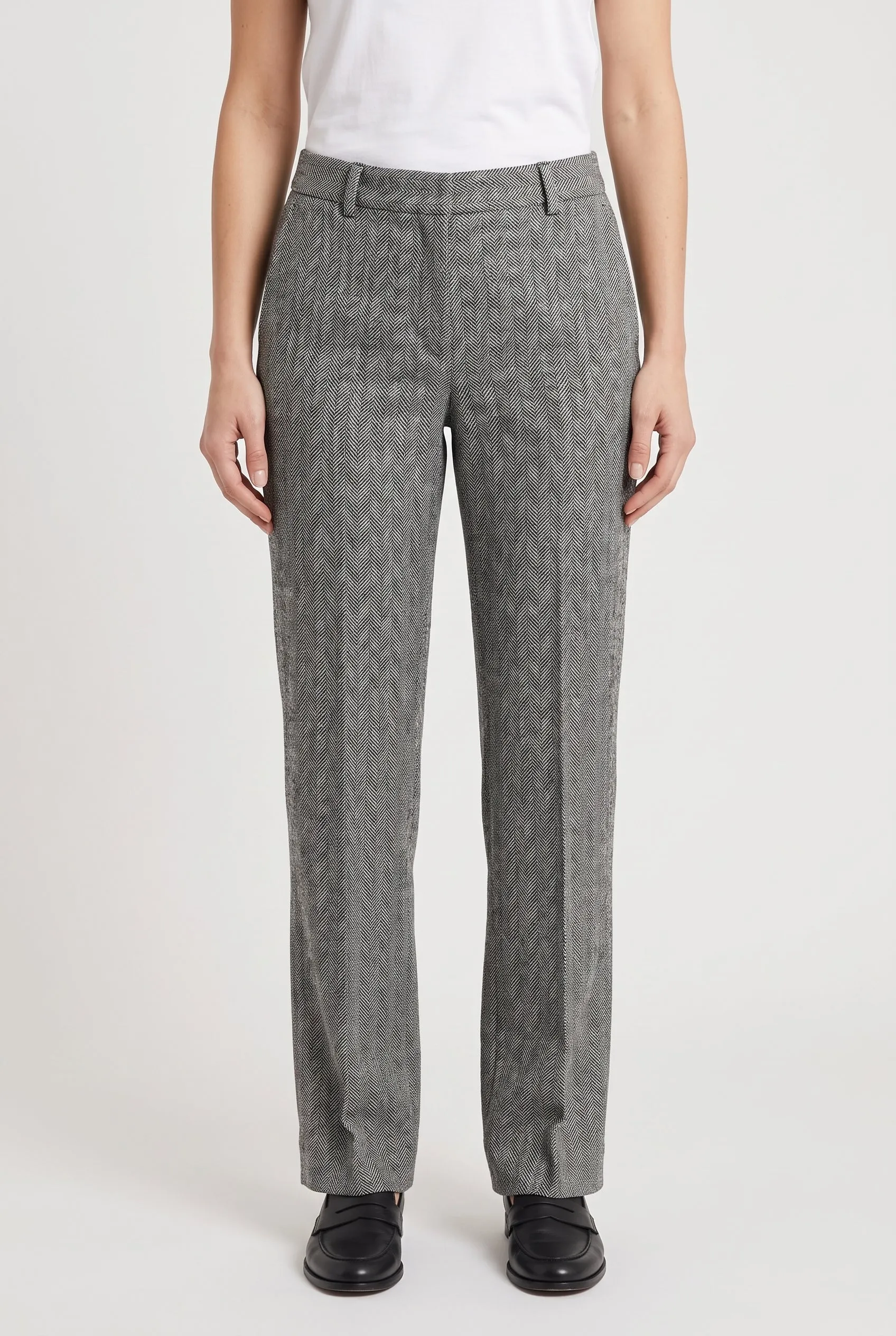BRUNELLO CUCINELLI WOMEN'S BLACK WHITE LINEN TROUSERS sold by Lord & Taylor product image thumbnail 4