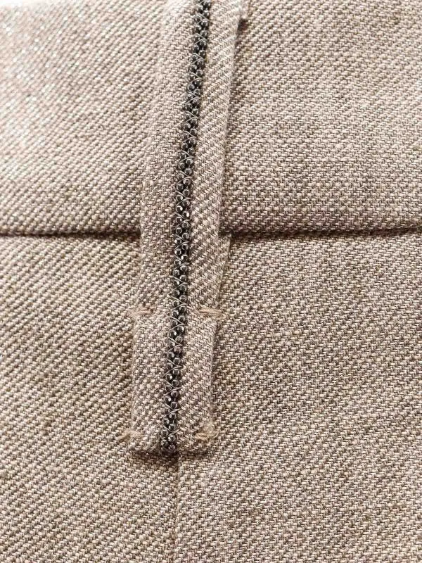 BRUNELLO CUCINELLI WOMEN'S LIGHT BROWN LINEN TROUSERS sold by Lord & Taylor product image thumbnail 2