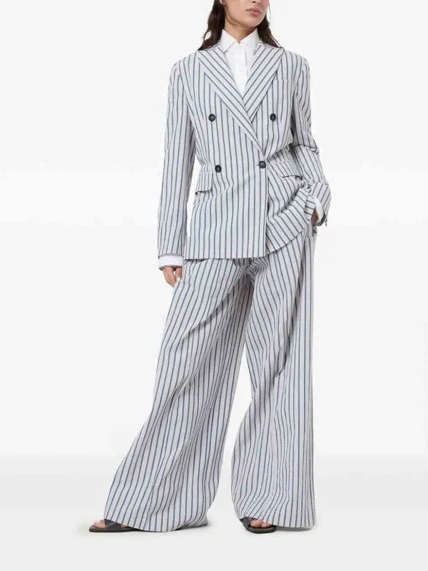 BRUNELLO CUCINELLI WOMEN'S WHITE STRIPED TAILORED BLAZER sold by Lord & Taylor product image thumbnail 3