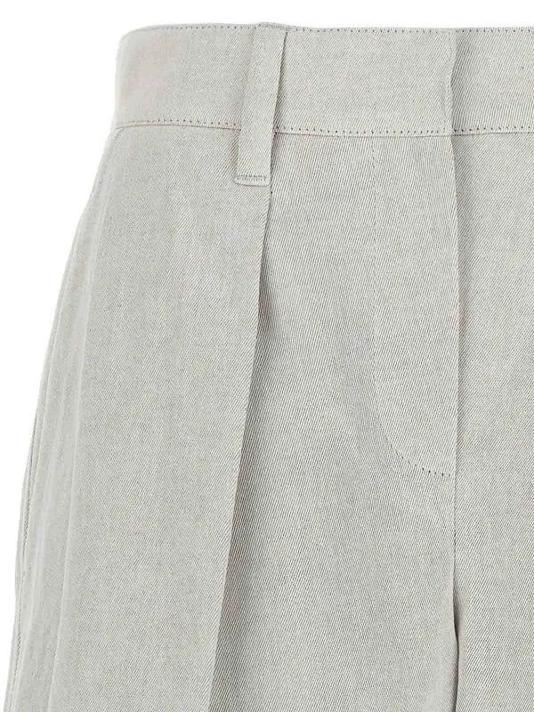 BRUNELLO CUCINELLI WOMEN'S LIGHT BEIGE LINEN BLEND SHORTS sold by Lord & Taylor product image thumbnail 3