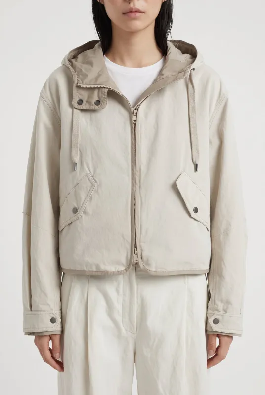 BRUNELLO CUCINELLI WOMEN'S LIGHT BEIGE COTTON JACKET made by Brunello Cucinelli