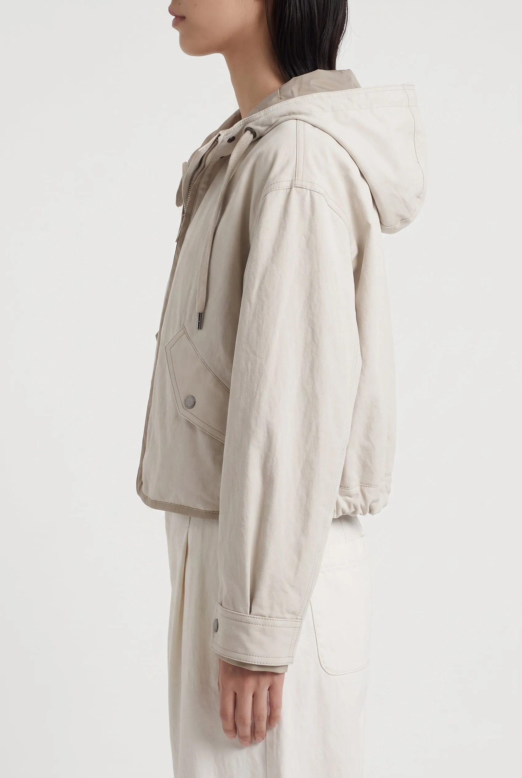 BRUNELLO CUCINELLI WOMEN'S LIGHT BEIGE COTTON JACKET sold by Lord & Taylor product image thumbnail 2